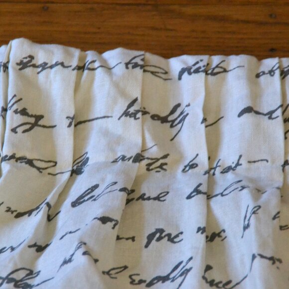 Restoration Hardware RH Curtain Drape Panel 50% Linen/50% Cotton Ivory/Gray - Picture 8 of 8